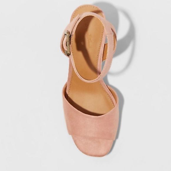 Megan Heeled Pump Sandals-blush 5.5W - Picture 3 of 4